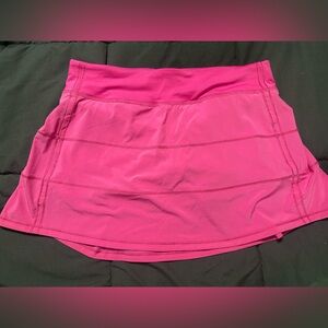 Lululemon Athletica Pink Pace Rival Skirt
